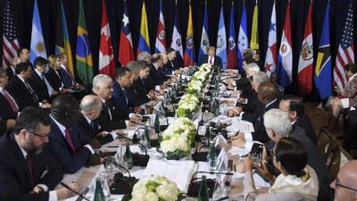 Trump se reunió con varios jefes de Estado latinoamericano al margen de la Asamblea General de Naciones Unidas.