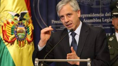 El vicepresidente de Bolivia, Álvaro García Linera.EFE