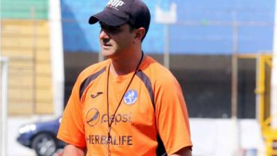 Diego Vázquez, entrenador del Motagua. Foto Ronald Aceituno