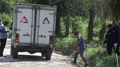El doble crimen ocurrió en la carretera hacía el cementerio Amor Eterno de Choloma.