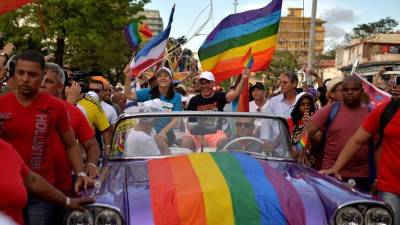 Un desfile del orgullo gay en la Habana Cuba. AFP/Archivo