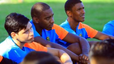 Bryan Róchez en la práctica de este sábado del Real España. Foto Melvin Cubas