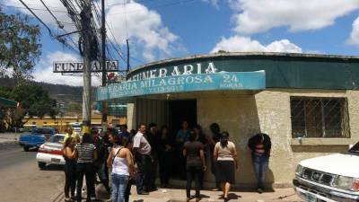 En una sala funeraria en la capital fueron velados los restos mortales de Kerlin Alvarenga Flores.