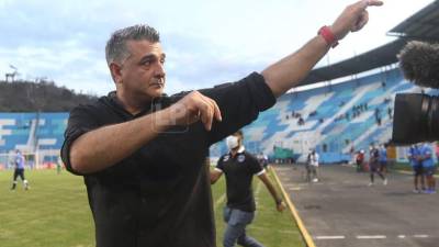Diego Vázquez se despidió el pasado domingo como DT del Motagua con triunfo de 2-1 ante Platense.