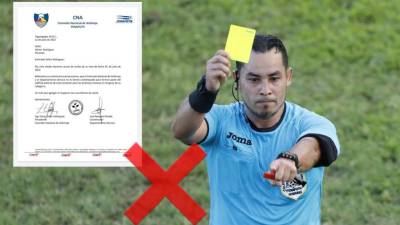 La Comisión Nacional de Arbitraje de Honduras le comunicó al silbante Héctor Rodríguez mediante un comunicado oficial que queda fuera del arbitraje por infringir el reglamento de la entidad.