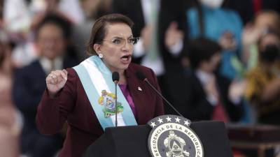 Castro asumió como presidenta de Honduras en enero de 2022.