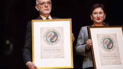 Aldana fue galardonada en 2018 con el premio Rights Livelihood. Entregado también al colombiano Iván Velásquez, de la Cicig.