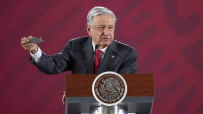 El presidente de México, Andrés Manuel López Obrador. Foto: AFP