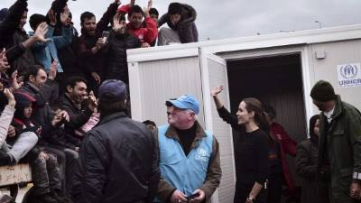 Jolie se pronuncia tras el 'pacto mundial' propuesto por la ONU para intentar solucionar la crisis migratoria más grave desde la Segunda Guerra Mundial. Foto: AFP