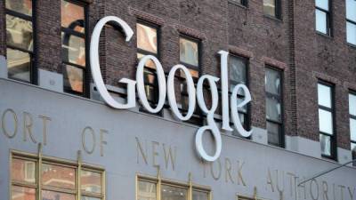 El logo de Google en la sede de la firma en Nueva York (EEUU). EFE/Archivo