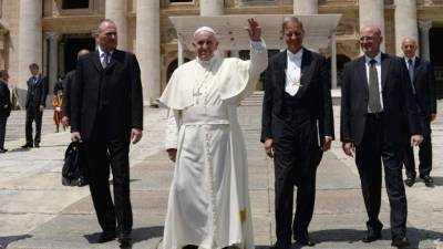El Papa realizó ayer la audiencia general de los miércoles.