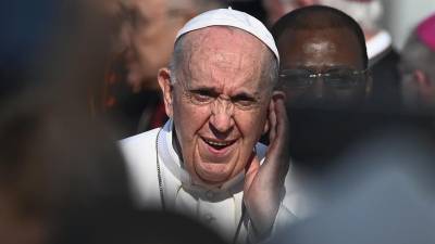 El papa Francisco el pasado domingo en Bratislava.