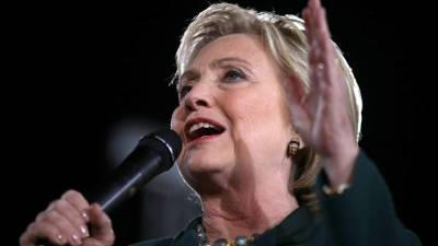 La candidata presidencial de Estados Unidos Hillary Clinton.