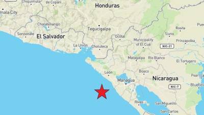 El epicentro del sismo se registró a 60 kilómetros del balneario El Tránsito, al oeste de Managua.