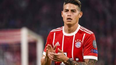 James Rodríguez jugó de titular con el Bayern Múnich contra el Real Madrid. Foto EFE