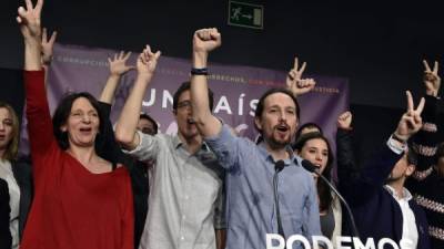 Podemos se convirtió en la sorpresa de la jornada electoral en España.