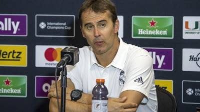 Julen Lopetegui, entrenador del Real Madrid. FOTO EFE.