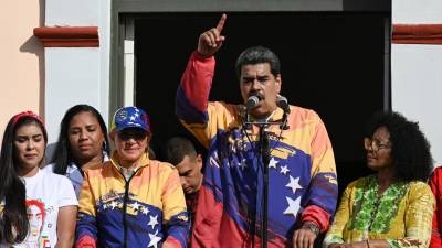 Maduro durante un mitin realizado el lunes en Caracas.
