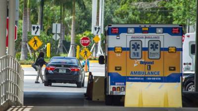 Archivo de una ambulancia en Miami, Florida.