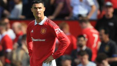 Cristiano Ronaldo y su decepción tras el amargo estreno del Manchester United en la Premier.