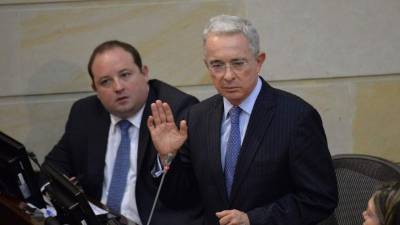 El expresidente colombiano Álvaro Uribe. Foto: AFP