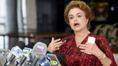 Dilma Rousseff, presidenta de Brasil.
