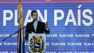 Guaidó fue reconocido hoy por el Parlamento Europeo como presidente interino legítimo de Venezuela./AFP.