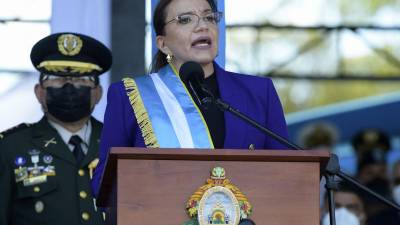 Xiomara Castro, presidenta de Honduras. Foto: AFP
