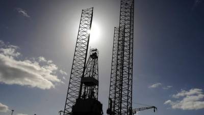 Plataforma petrolera en Invergordon, Escocia.