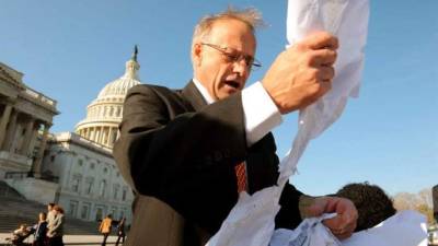 En la imagen, Steve King, legislador federal republicano de Iowa (EEUU). EFE/Michael Reynolds/Archivo