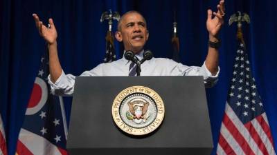 Obama ha realizado varios eventos de campaña por Hillary Clinton. AFP.