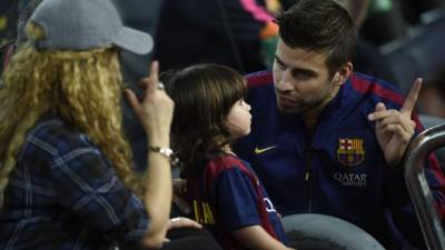 Shakira y Milan fueron al Camp Nou para ver jugar a papá Piqué contra el Eibar.