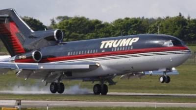El avión es denominada por algunos como 'Trump Force One', por analogía con el Air Force One.