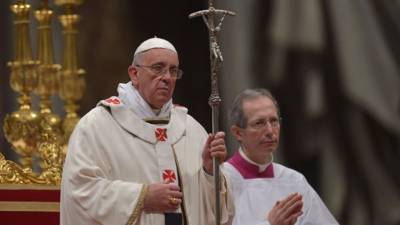 Cerca de 70 países también se conectaron en directo con las imágenes ofrecidas por el Centro Televisivo Vaticano. AFP