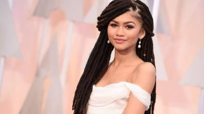 Zendaya lució hermosa en los premios de la Academia.