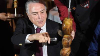 El mandatario brasileño invitó a los embajadores a una parrillada tras el escándalo de la carne. AFP.