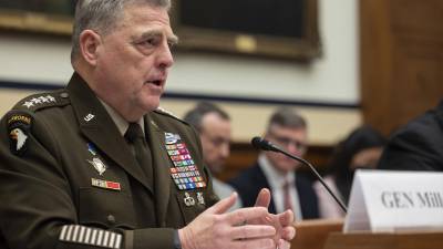 El general Mark Milley defendió el presupuesto militar de Biden ante el Congreso advirtiendo del riesgo de un conflicto mundial.