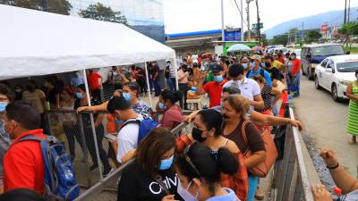 Cerca de mil personas al día están atendiendo en el Registro de SPS. Fotos: Melvin Cubas.