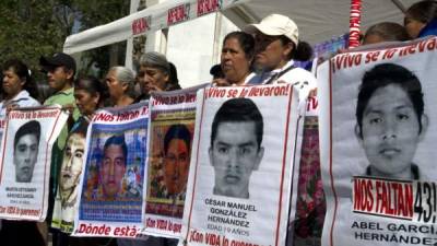 El caso más mediático de Peña Nieto fue la desaparición en 2014 de los 43 estudiantes de la escuela para maestros de Ayotzinapa. Foto: EFE/Archivo