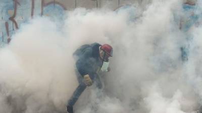 Protesta en Venezuela contra Nicolás Maduro. / AFP PHOTO / Juan BARRETO