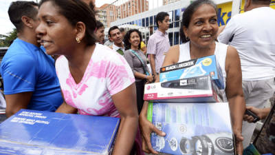 Los venezolanos aprovecharon para adquirir sus electrodomésticos.