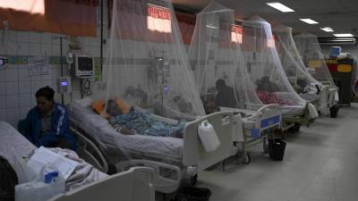 Pacientes en el Hospital Escuela de la capital hondureña.