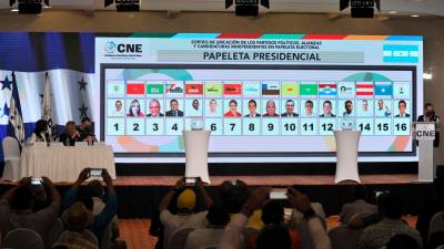 El CNE ya sorteó la ubicación de las papeletas electorales en los tres niveles electivos.