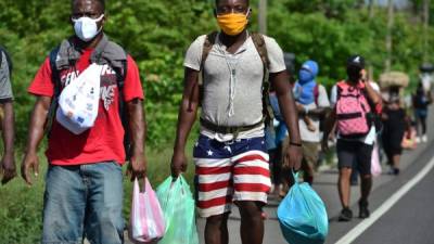 Según cifras del INM, el 48,13 % de los inmigrantes son de Cuba, 33,84 % de Haití, 2,57 % de Chile, 2,36 % de Brasil, 0,86 % de Sierra Leona, 0,77 % de la República Democrática del Congo y 0,77 % de Nicaragua. Foto de archivo de AFP