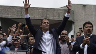 Guaidó regresó a Caracas pese a la amenaza del Gobierno de Maduro de encarcelarlo./AFP.