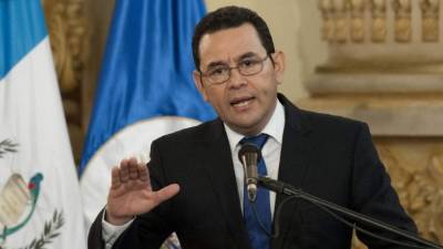 Presidente de Guatemala, Jimmy Morales/Foto: AFP