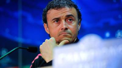 Luis Enrique Martínez, entrenador del Barcelona.