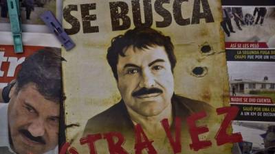 Cartel de la prensa local anunciado la segunda fuga del 'Chapo'.