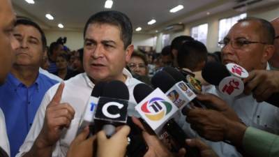 Presidente Juan Orlando Hernández dijo que como Poder Ejecutivo están aportando su parte al Ministerio Público.