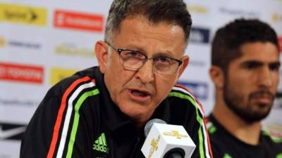Juan Carlos Osorio durante la rueda de prensa ofrecida este jueves. Foto Ronald Aceituno/Enviado Especial